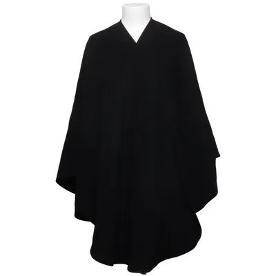 Poncho (Svart) från Wool Cashmere Kashmir, Polyamid, Ull