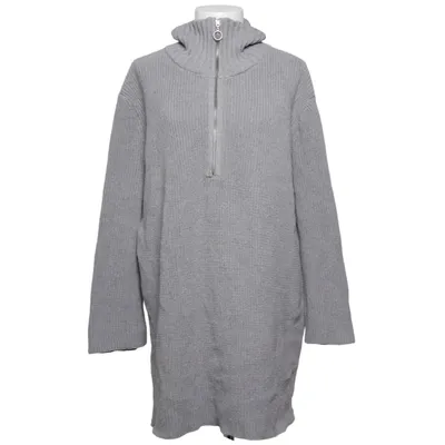 Pull-over (lång tjocktröja, höstig, grey, man, dam, unisex, storlek L eller XL, 40 eller 42)