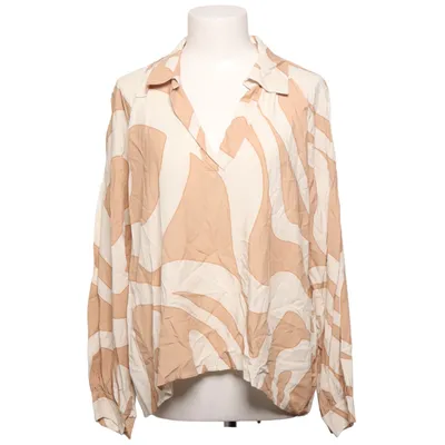 Blouse (Beige, Wit) van Cosy House Viscose