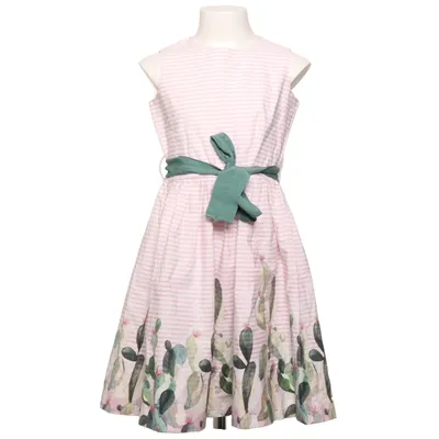 Dress (White, Pink, Green) from Il Gufo Cotton