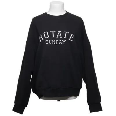 Sweatshirt (Noir) de ROTATE Birger Christensen Élasthane, Coton biologique