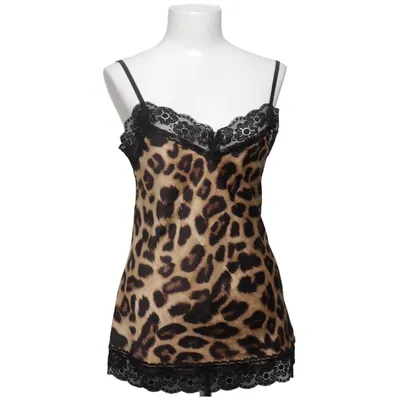 Tank Top (Brown, Black) from GiorGia Elastane, Polyester, Viscose