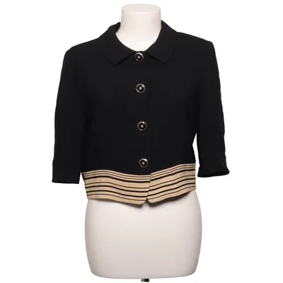 Blazer (Sort, Beige) fra REAL Akryl, Viscose