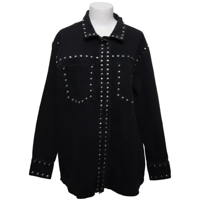 Spijkerjas (Denim Jacket With Studs) van Homage Katoen, Elastaan