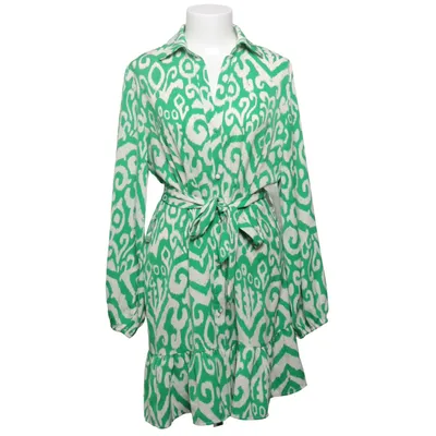 Robe chemise (Vert, Blanc) de Retro & Icone Polyester