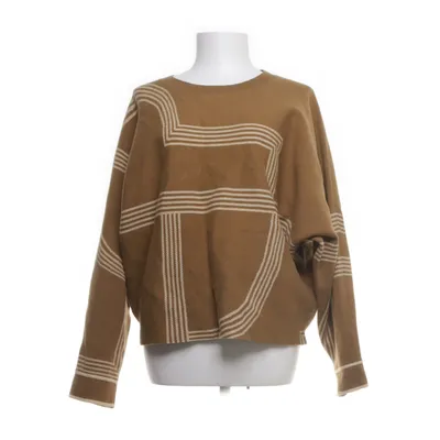Trui (Bruin, Beige) van Second Female Katoen, Elastaan, Polyamide