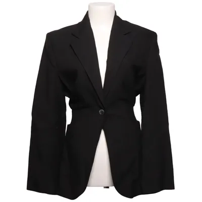 Blazer (Black) from Mango Premium Acrylic, Elastane, Lyocell, Polyamide, Viscose, Wool