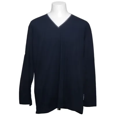 T-shirt à manches longues (Bleu) de Van Laack Coton, Polyester