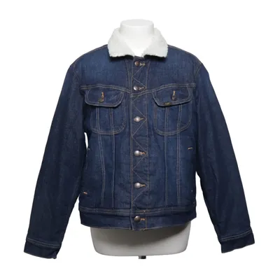 Fodrad jeansjacka (Blå) från Lee Bomull, Elastan, Polyester