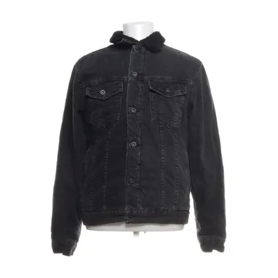 Gevoerde spijkerjas (Zwart) van Zara Man Katoen, Polyester