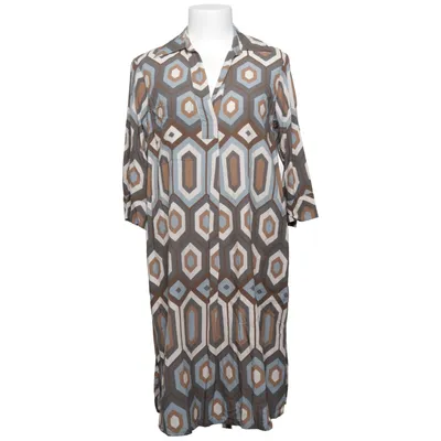 Dress (Blue, Brown, White) from Rabalder Viscose