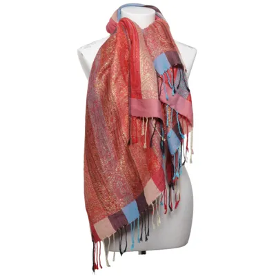 Halsduk (Rosa, Röd, Flerfärgad) från Pashmina