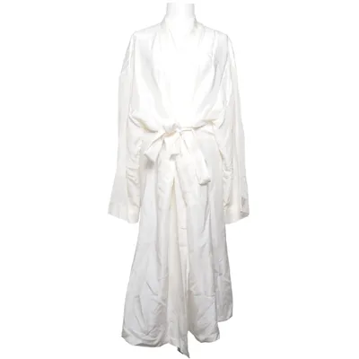 Robe de chambre (Blanc) de Siden Selma Soie