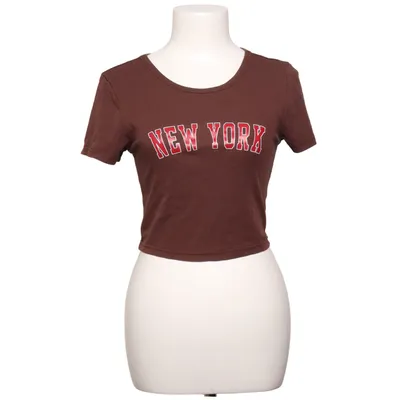 T-shirt (Marron) de May Coton, Élasthane