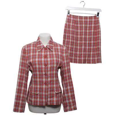 Tailleur jupe (Rouge, Blanc, Bleu) de PTA Acétate, Coton, Viscose