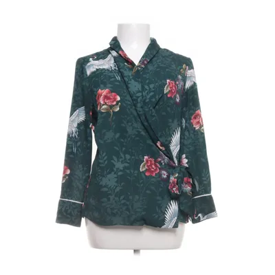 Wikkelblouse (Groen, Meerkleurig) van Zara Basic Collection Polyester