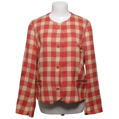 Blazer (Red, Beige) from Austin Reed Polyester