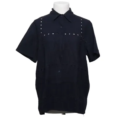 Short sleeve shirt (Blue) from Marila Linen, Viscose