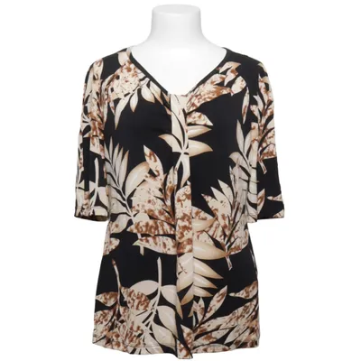 Topp (Svart, Beige, Brun) från Kim & Co Elastan, Polyester