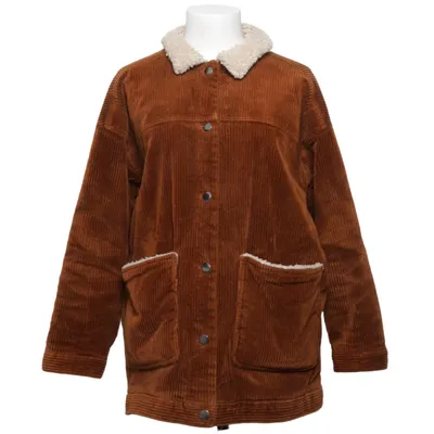Shearlingjacka (Brun, Beige) från Monki Bomull, Elastan, Polyester