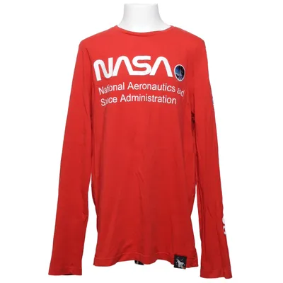 T-shirt à manches longues (Rouge) de Nasa Coton