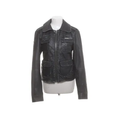 Leren jack (Zwart) van Superdry Leer