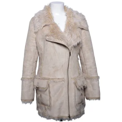 Shearlingjakke (Beige) fra Garrasco Akryl, Polyester