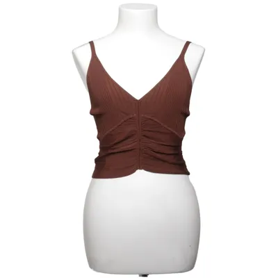 Crop top (Brown) from Sandro Polyamide, Viscose