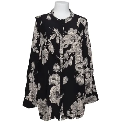 Blouse (Zwart, Wit) van Zizzi Viscose