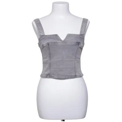 Crop top (Grå) från Divided by H&M Bomull, Elastan, Polyester