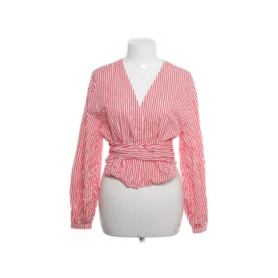 Slå-om bluse (Rød, Hvid) fra H&M Bomuld