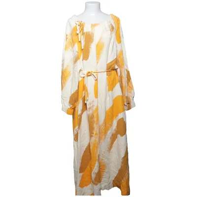 Dress (Yellow, White, Brown) from Carin Wester Elastane, Viscose