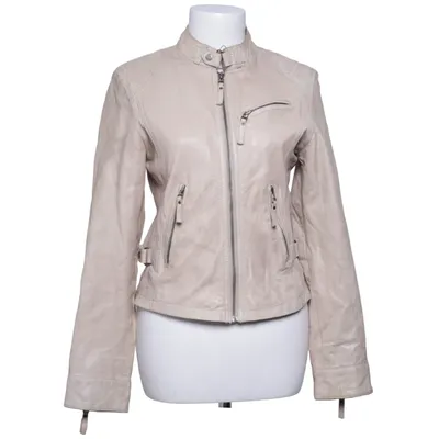 Veste en cuir (Beige) de Hollies Coton, Cuir, Polyester