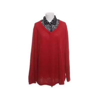 Sweater (Red) from Sheego Casual Acrylic, Cotton