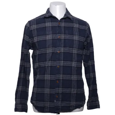 Flannel skjorte (Blå, Grå) fra Premium by Jack & Jones Bomuld