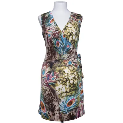 Wrap dress (Brown, Multicolored) from LUK Polyester