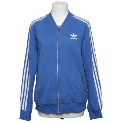Träningsjacka (Blå, Vit) från Adidas Originals Bomull, Polyester