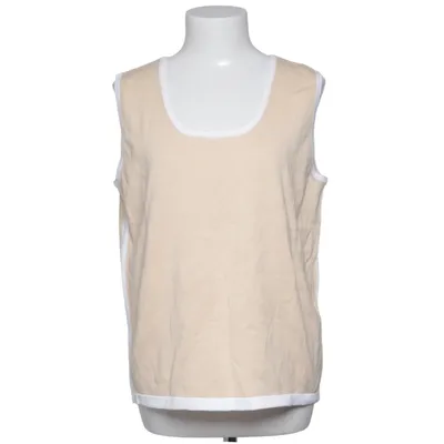 Tank Top (Beige, White) from Caroucell Cotton