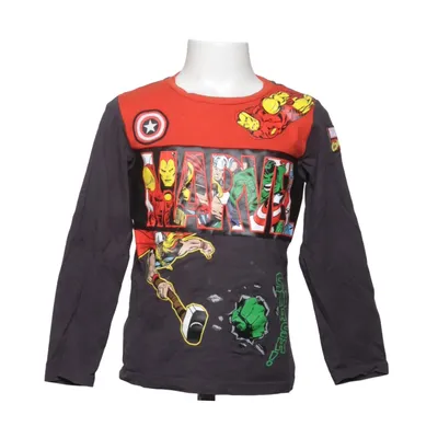 Långärmad t-shirt (Grå, Röd, Flerfärgad) från Marvel Comics Bomull, Elastan