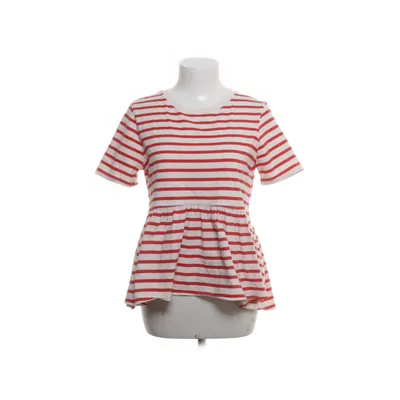 Peplum top (Beige, Rood) van Zara Katoen