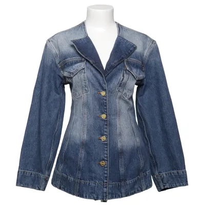 Jeansjacke (Blau) von Ganni Bio-Baumwolle