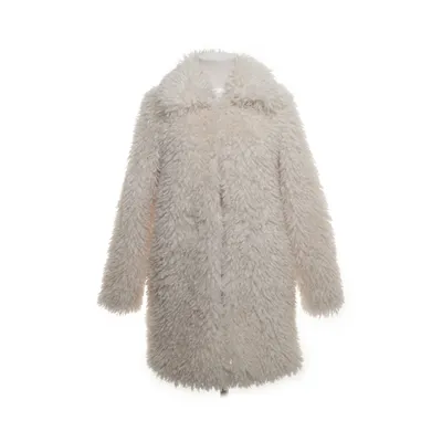 Fur jacket (White) from Amisu