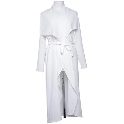 Wrap dress (White) from Fashion Nova Elastane, Polyester
