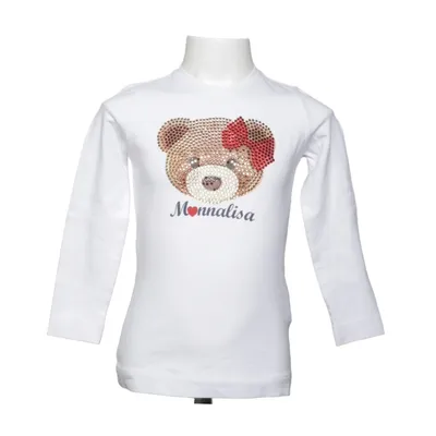 Langærmet t-shirt (Hvid) fra Monnalisa