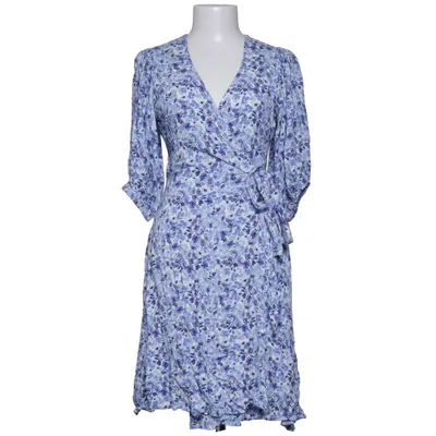 Robe portefeuille (Bleu, Blanc) de Gina Tricot Viscose