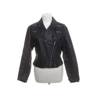 Leather jacket (Black) from Echt Leder Acetate, Polyamide, Leather