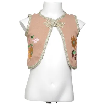 Vest (Beige, Flerfarvet) fra Ammehoela Elastan, Økologisk bomuld