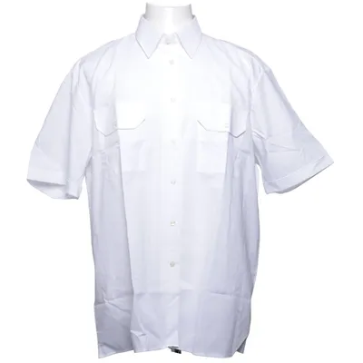 Kortärmad skjorta (Vit) från Bosweel Bomull, Polyester