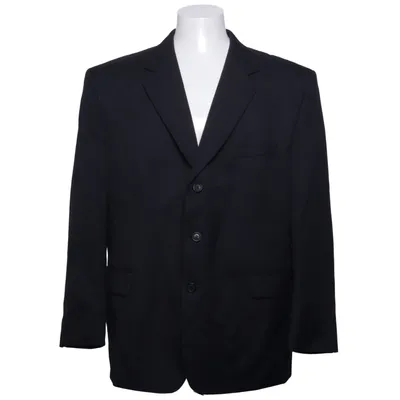 Blazer (Black) from Peter Adam's Polyester, Viscose, Wool