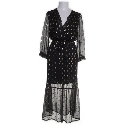 Jurk (Zwart, Goud) van Vintage Dressing Polyester, Viscose